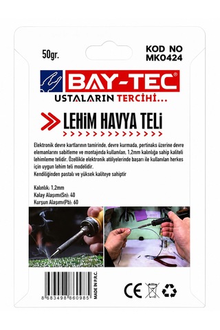 Bay-tec Lehim Teli 2x50gr