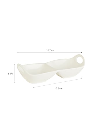 Madame Coco Petit Concept 2 Bölmeli Sunum Tabağı St-0210,2x20,7x6cm-std