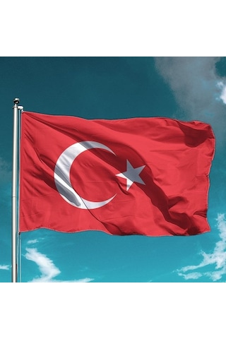 Türk Bayrağı 80x120 Cm- Alpaka Kumaş - 56 Adet Tek Ebat