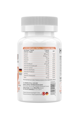 Hıq Multi-vitamin Complex 60 Caps.