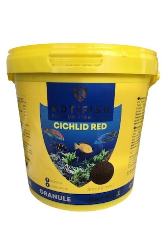 Rotifish Cichlid Red Granule Small Etçil 1mm 4kg