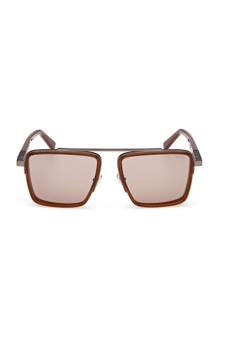Zegna Ez0272 48j Erkek Güneş Gözlüğü Kahverengi