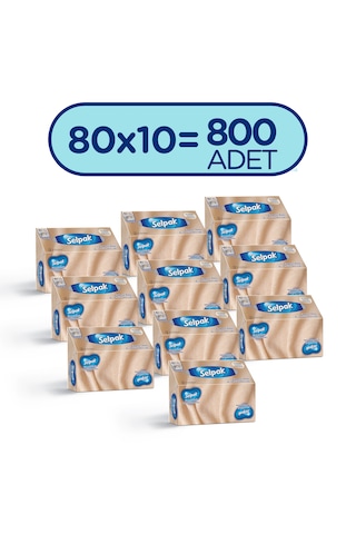 Selpak El Ve Yüz Havlusu Kutulu Kaşmir Özlü 10*80 Yaprak
