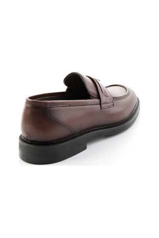 Kahve Antik Hakiki Deri Erkek Loafer Ayakkabı E01648629041