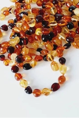 Baltık Kehribar Çocuk Bileklik Çok Renkli