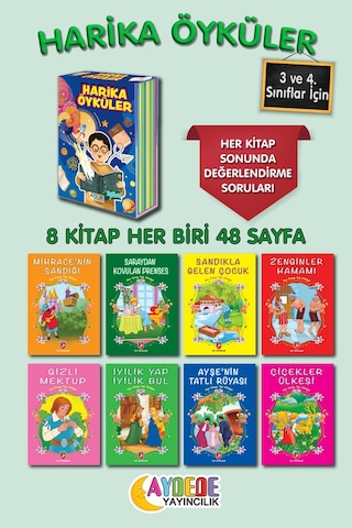 Harika Öyküler - Meb Uyumlu 2. 3. 4. Sınıf Tavsiyeli Çocuk Hikayeleri Öykü Kitapları 8 Kitap Harika Öyküler - Meb Uyumlu 2. 3. 4. Sınıf Tavsiyeli Çocuk Hikayeleri Öykü Kitapları 8 Kitap
