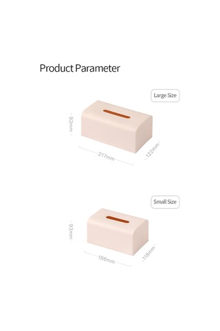Geeksen Beyaz Küçük Masaüstü Mendil Kutusu - Oturma Odası, Ofis, Yemek Masası İçin Pratik Mendil Saklama Kutusu Beyaz