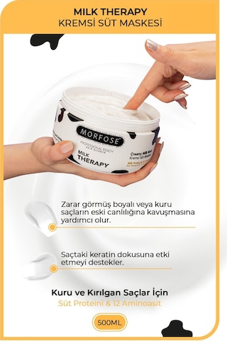 Milk Therapy Saç Maskesi 500 Ml - Besleyici, Koruyucu Etki