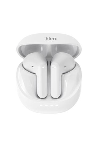 Opus Bluetooth V5.4 Kablosuz Kulak Içi Tws Kulaklık Enc Destekli 4 Mikrofon Sistemi Beyaz