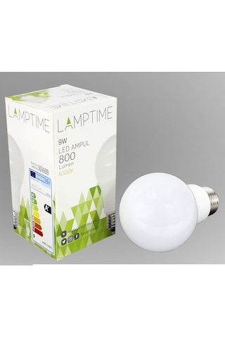 Lamptime 9W E-27 Duy 3000K Gunışığı Işık Led Ampul 301309 10 Adet-Gunışığı - 3000K
