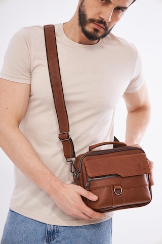 Derinss Deb5119 Hakiki Deri Taba Erkek El Ve Omuz Çantası 001