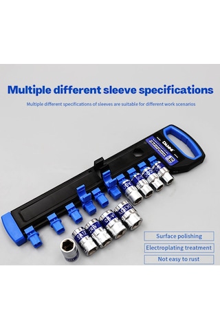 12 Parçalı Lokma Anahtar Seti + 1/2" Cırcır, Çelik Xl
