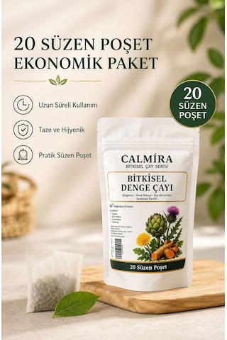 Calmira Enginar - Deve Dikeni - Karahindiba 20 Süzen Poşet Çay Bitkisel Denge Çayı