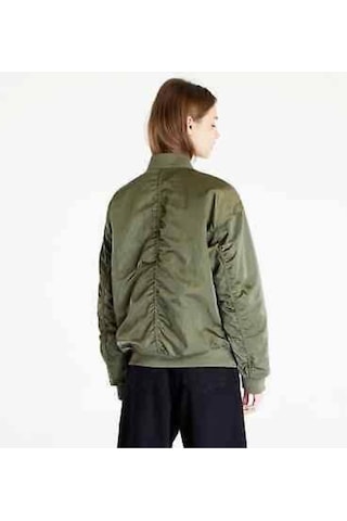 Nike Womens Sportswear Reversible Varsity Çift Taraflı Bomber Jacket Dv7876-222 Yeşil
