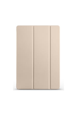 Galaxy Uyumlu Tab S10 Fe Plus Mkst Smart Cover Kalem Bölmeli Standlı 1-1 Kılıf - Gold Tablet Kılıfı
