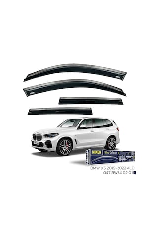 Bmw X5 2019 - Kromlu Cam Rüzgarlığı 4lü Parça