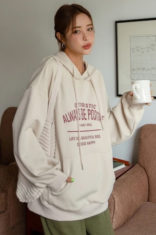 Unisex Always Be Positive Baskılı Sweatshirt
