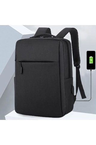 Fastbuy 15,6 Farklı Renkli Dizüstü Bilgisayar Sırt Çantası Siyah