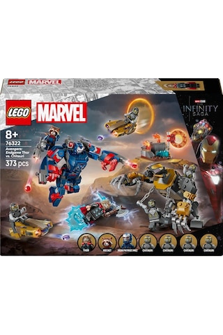 LEGO® ǀ Marvel Avengers: Endgame Thor, Chitauri'ye Karşı 76322 - 8 Yaş ve Üzeri Çocuklar için Yaratıcı Oyuncak Yapım Seti (373 Parça)