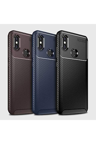 Xiaomi Mi 8 Kilif Karbon Tasarim Negro Silikon Kapak 405801038