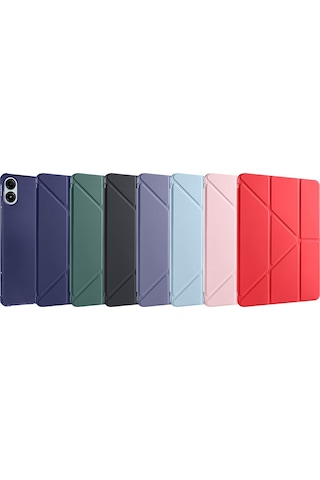 Xiaomi Redmi Pad Pro / Poco Pad 12.1inç Kılıf Kalem Bölmeli Trifolding Case Düz Redmi Pad Değildir Kılıf