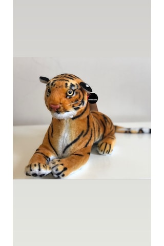 Sesli Kükreyen Kaplan Peluş 40 cm