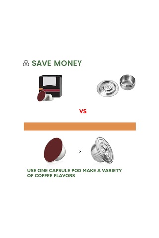 Xiyyadms Paslanmaz Çelik Yeniden Doldurulabilir Kahve Kapsülü - Bialetti Makineleri İçin Fırça Ve Kaşık Hediyeli