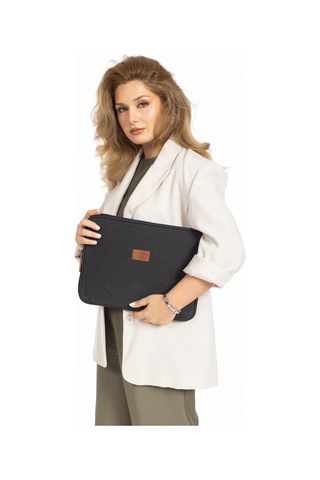 13 Ve 14 İnc Laptop Ve Apple Uyumlu MacBook Kılıf Kanvas Kumaş Kılıf