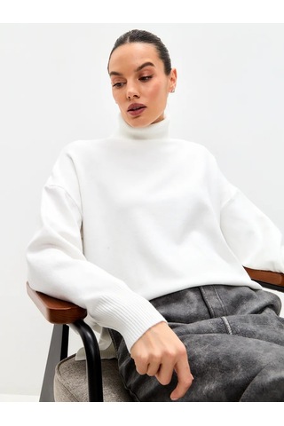 Sara Collection Yaka Detaylı Oversize Kazak 282340099