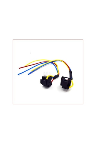 Soket H4 Atom Far Fişi 1.5mm Kablolu 2 Adet