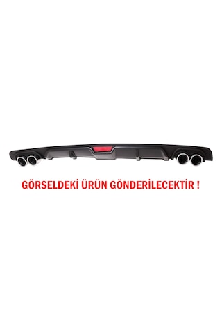 Ford Mondeo MK4 Difüzör Arka Tampon Eki 4 Egzoz Çıkışlı Siyah