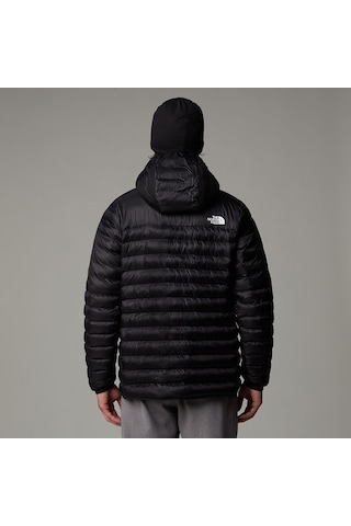 Siyah The North Face Erkek Kaz Tüyü Mont Terra Peak Hoodie Nf0a88 001
