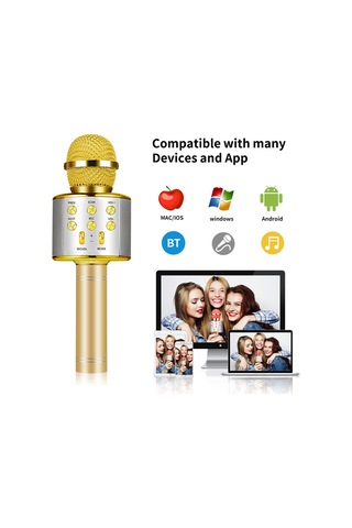 Lemestar Bluetooth Mikrofon Ve Hoparlör Birleşik Cihaz, Kaliteli Ses, Otomatik Gürültü Azaltma, Tf Kart Desteği, Çoklu Cihazla Uyumlu, Mavi