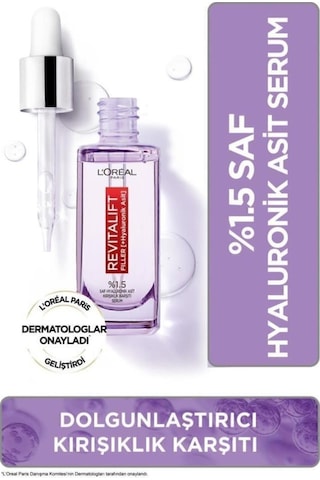 L'Oréal Paris Revitalift Filler %1.5 Saf Hyaluronik Asit Serum& Aydınlatıcı Göz Serumu & Roller pktgzbkmst-9424