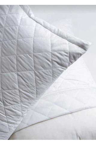 Kapitoneli Pamuklu Yastık Koruyucu Alez 4'lü Paket