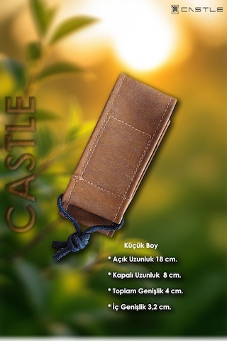 Çakı Kılıfı İmperteks Kumaş Cırtlı Bıçak Kılıfı Kemer Ve Palaska Uyumlu Ykf-311 Kahvrengi-küçük