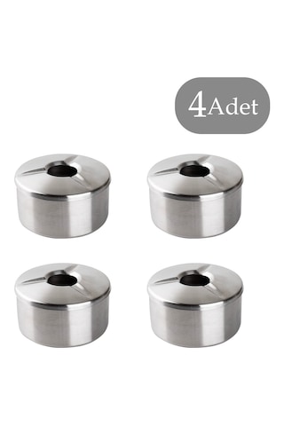 Porsima Large 4 Lü Derin Metal Küllük Kül Tablası