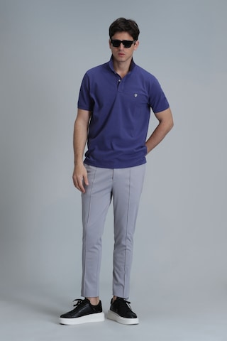 Lufian Erkek Laon Smart Polo T-shirt 111040164 Yeşil Mor