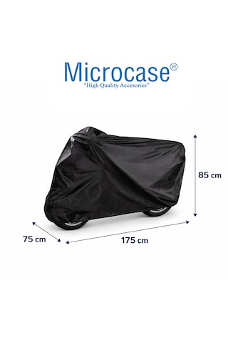 Microcase Universal Su Geçirmez Motosiklet Scooter Brandası Örtüsü Lastikli Taşıma Çantalı 175x70x85 Cm Al5492