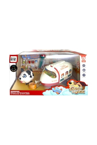 Sesli Sevimli Köpek Ve Yolcu Uçağı - Siyah