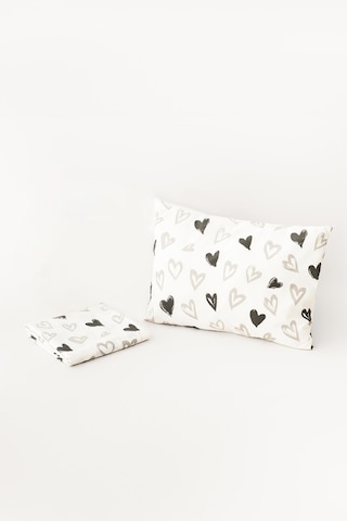 Soley Mix & Match Lover %100 Pamuk Tek Kişilik Çarşaf Seti Beyaz