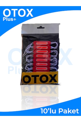 Ambiyans Led Premium Ofis , Araç & Ev Uyumlu Dc 12v 6 Renk Seçeneği 10'lu Paket Kırmızı