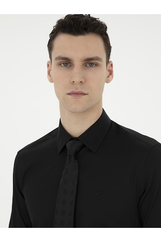 Pierre Cardin Erkek Siyah Gömlek Basic 50286102-vr046 Siyah