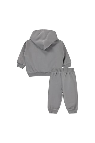 Civil Baby Yazı Baskılı 6-18 Ay Takım - Gri