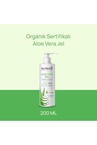 Organik Aloe Vera Jel 200 Ml