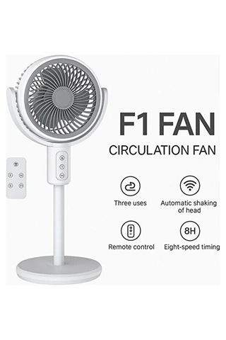 Ferahlatıcı F1 Fan - Çok Fonksiyonlu Masaüstü Ve Ayaklı Modern Vantilatör