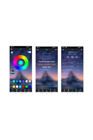 Bluetooth Özellikli Rgb Şerit Led 10 Metre Sese Ve Müziğe Duyarlı