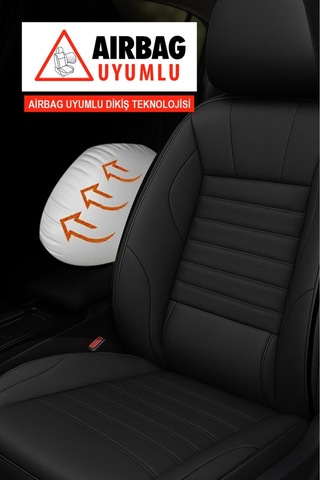 Naz Oto Stone Deri Oto Koltuk Kılıfı - Bel Destekli Peugeot 206-207-208-306-307-407 Uyumlu