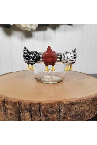 Dofolink Kırmızı Tavuk Popoyu Bıçaklama Mıknatıslı Buzdolabı Sticker - 1 Adet Funny Dekoratif