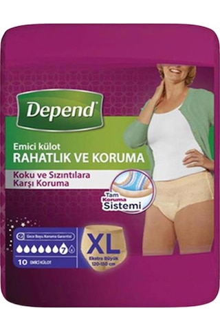 Depend Emici Külot Hasta Bezi XL 30'lu